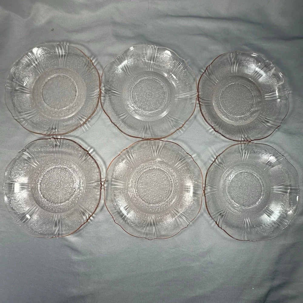 Vtg Macbeth Evans American Sweetheart Pink Depression Glass‎ 2pc Cup Saucer Set